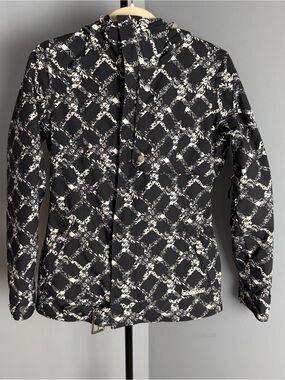 Burton Black & White Printed Ski Snow Jacket size XS